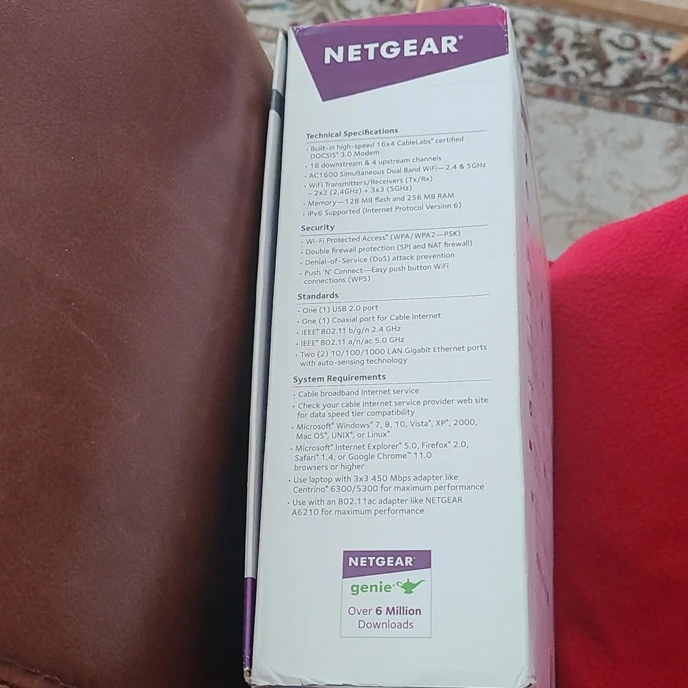 Netgear WiFi Cable Modem Router - Picture 2 of 4